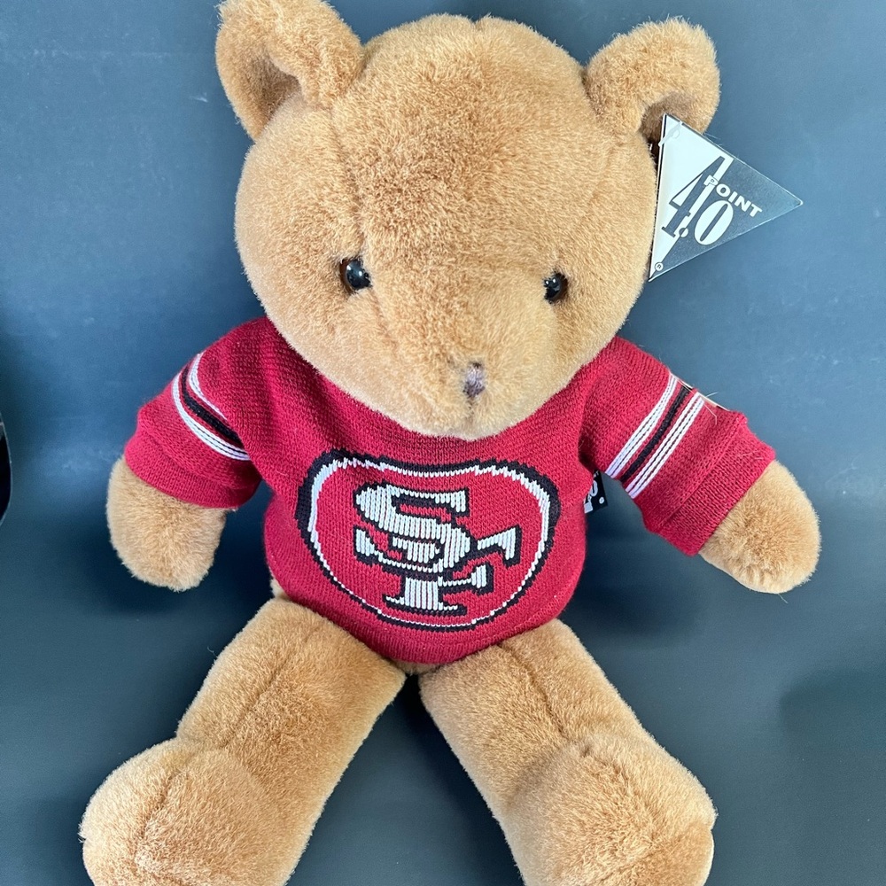 Vintage San Francisco 49ers Plush Teddy Bear by Roxbury Mills EUC